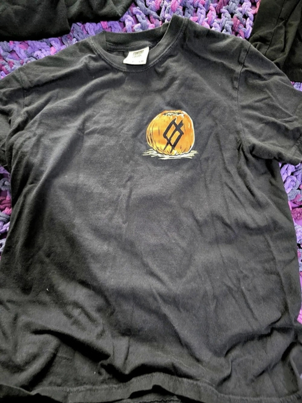 Set It Off Graphic Pumpkin Tee Size Small Comfort Colors